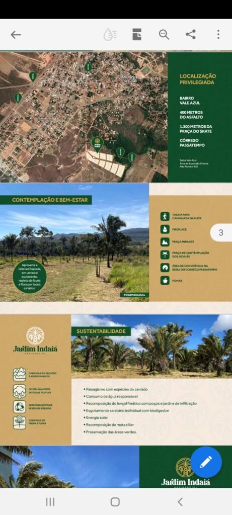 Lotes de 800 a 974m2 m2 –  Condomínio Indaía – Alto Paraíso de Goiás
