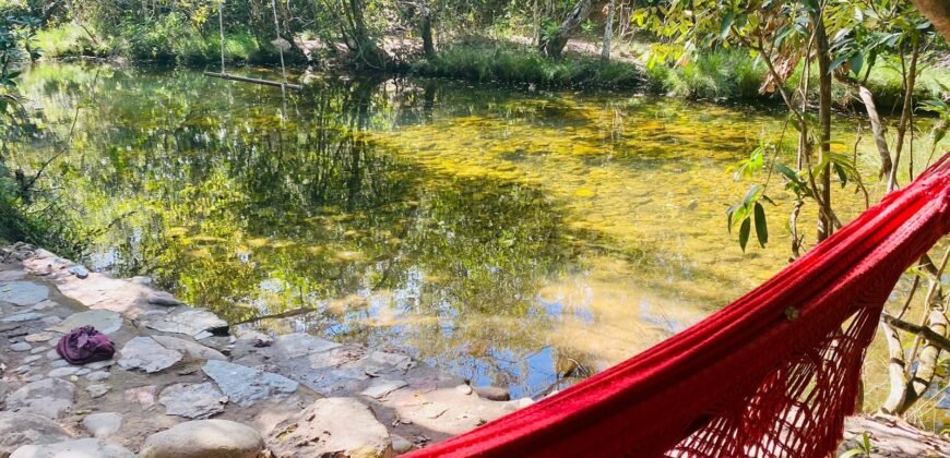 Pousada – Rio – Poço para Banho – Moinho – 4.000m2 – 12km de Alto Paraíso de Goiás