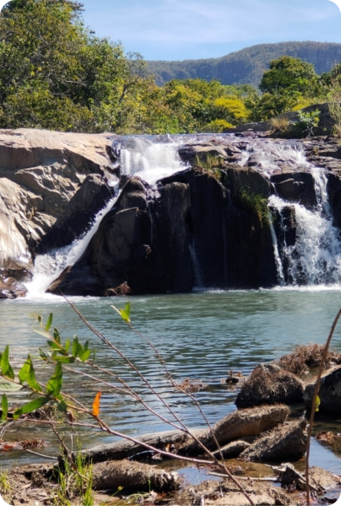 Cachoeira na Chapada dos Veadeiros