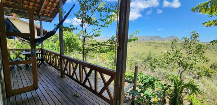 3 Casas – Maravilhosa Vista para Morro da Baleia – Margem Rio das Cobras – Alto Paraíso de Goiás – Chapada dos Veadeiros