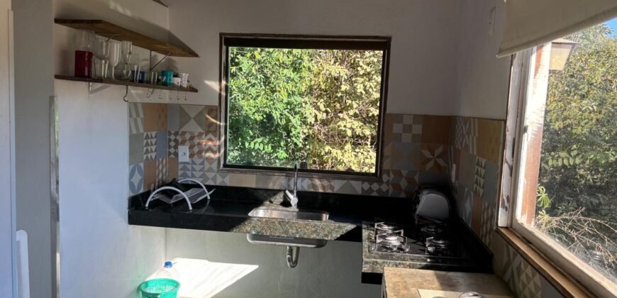 2 Casas – Lote 1.985 m2 – Urbano – 200m da Cachoeira da Usina – Alto Paraíso de Goiás