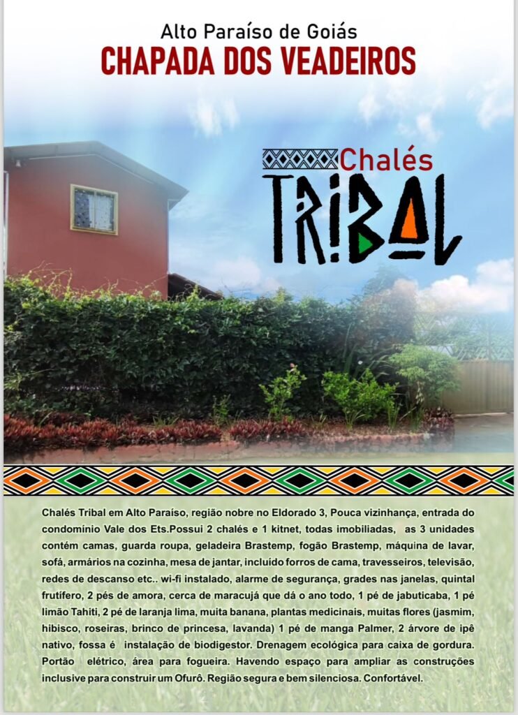 Vende-se 2 Chalés + 1 Kitnet – Porteira Fechada – Eldorado 3 – Alto Paraíso de Goiás