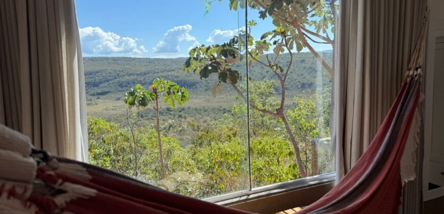 Chácara com Vista Permanente, acesso ao Rio e Conforto na Chapada! 4.7ha