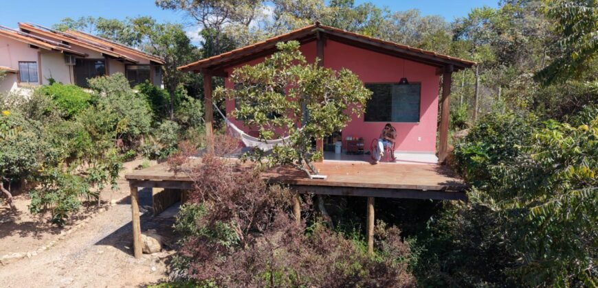 Chale + Lote 1.049m2 – Vista Permanete -Eldorado – Alto Paraíso de Goiás