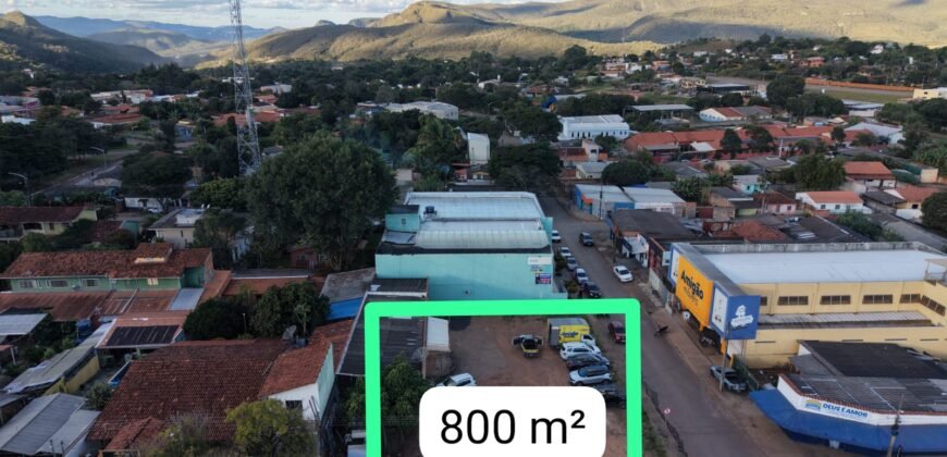 Lote de 838 m² na Rua 12 de Dezembro – Setor Paraisinho – Comercial – Alto Paraiso de Goiás
