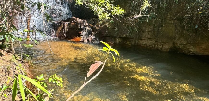 Fazenda 695m – Nascente – Cachoeira – aprox. 23 km de Alto Paraíso de Goiás, 100% Documentada